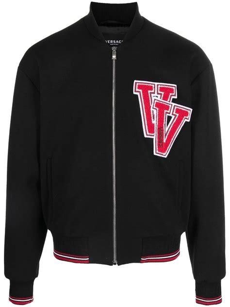 versace denim jackets for women|versace varsity bomber jacket.